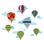 WallCandy Arts Hot Air Balloons Muursticker 